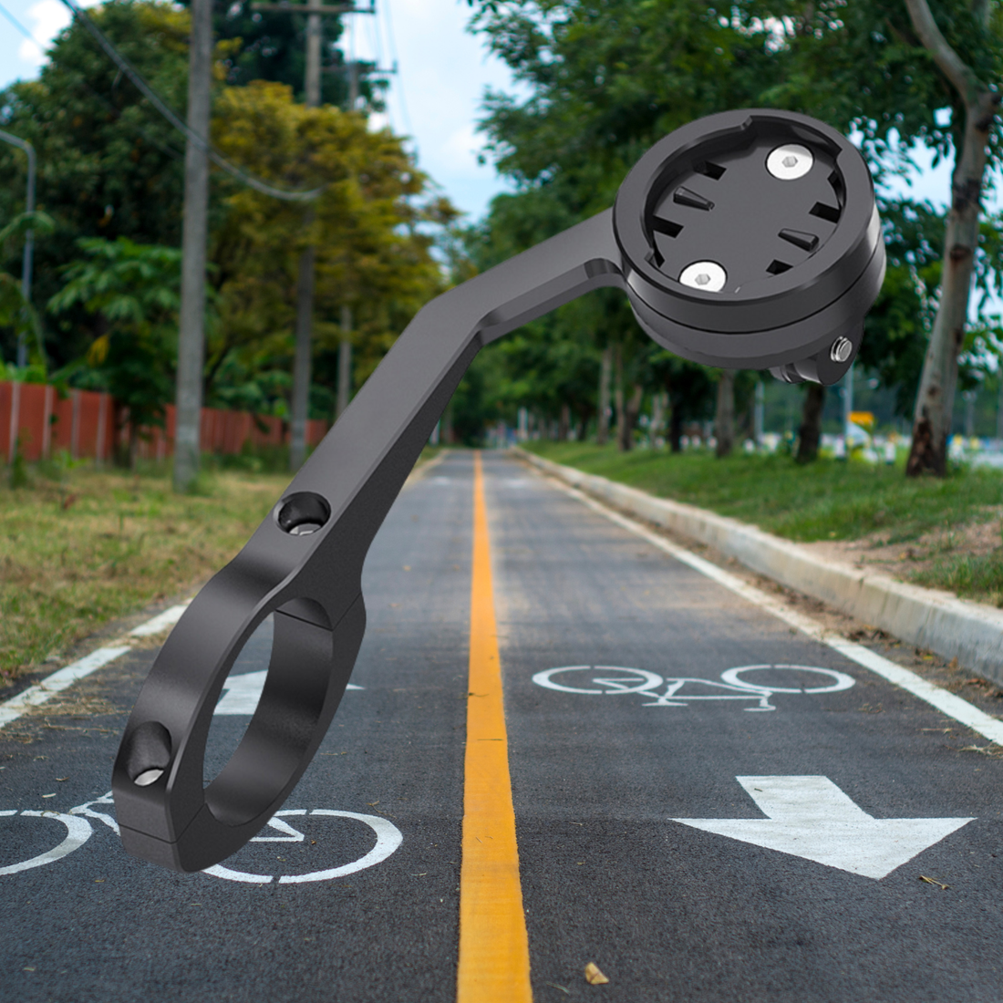 SPOX S5 předsazený držák počítače a světla Garmin/Wahoo
